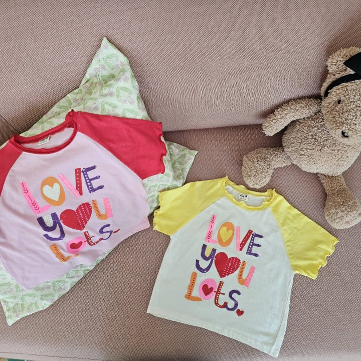 1St Blue - Korean Children Fashion - #fashionkids - Love You Raglan Tee - 9