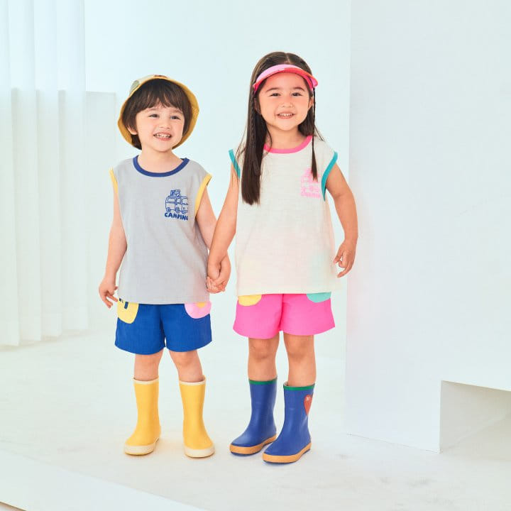 1St Blue - Korean Children Fashion - #kidsstore - Summer Camping Tee