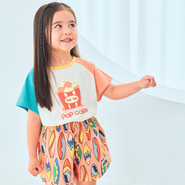 1St Blue - Korean Children Fashion - #kidzfashiontrend - Balpo Popcorn Tee - 3