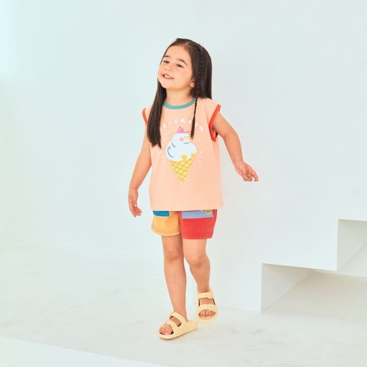 1St Blue - Korean Children Fashion - #kidzfashiontrend - Ice Cone Tee