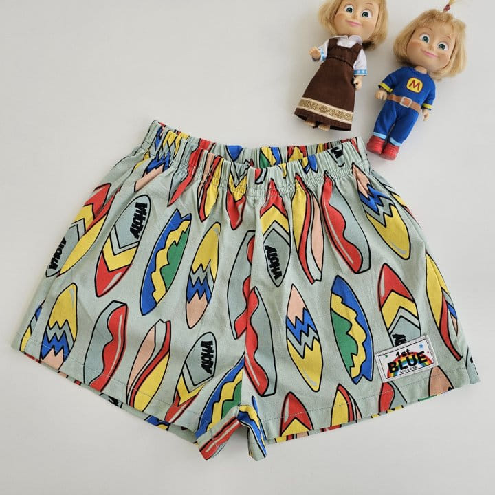 1St Blue - Korean Children Fashion - #kidzfashiontrend - Surfing Paint Shorts - 6