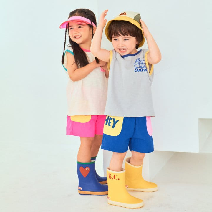 1St Blue - Korean Children Fashion - #kidzfashiontrend - Hey Smile Shorts - 3