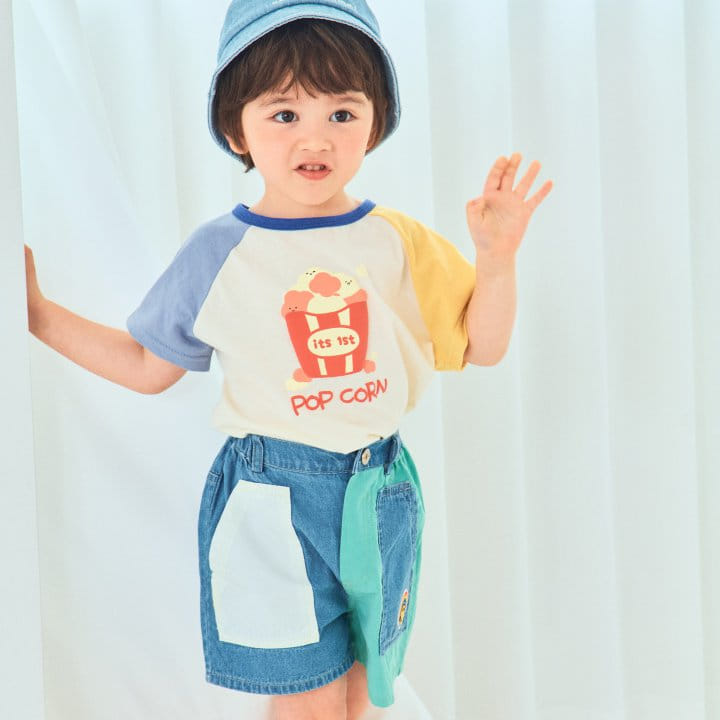 1St Blue - Korean Children Fashion - #littlefashionista - Balpo Popcorn Tee - 5