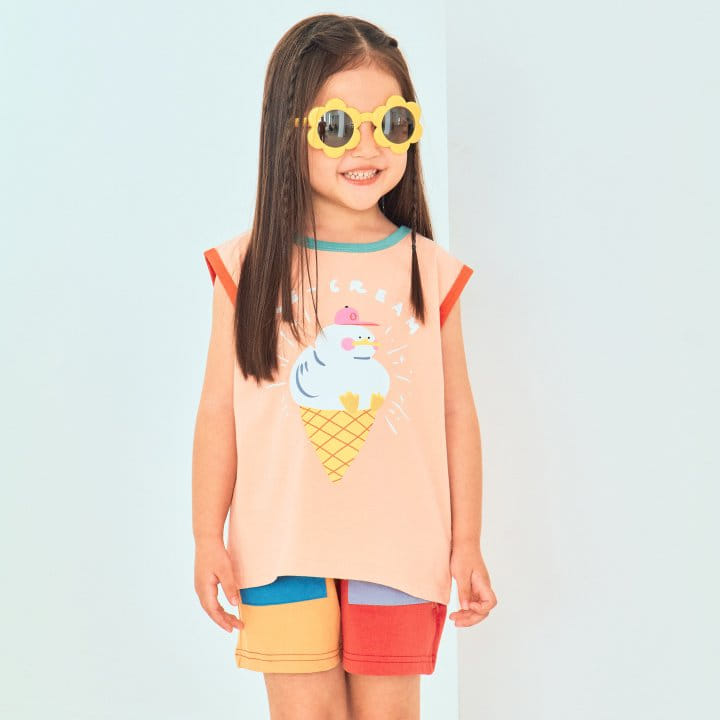 1St Blue - Korean Children Fashion - #littlefashionista - Ice Cone Tee - 3