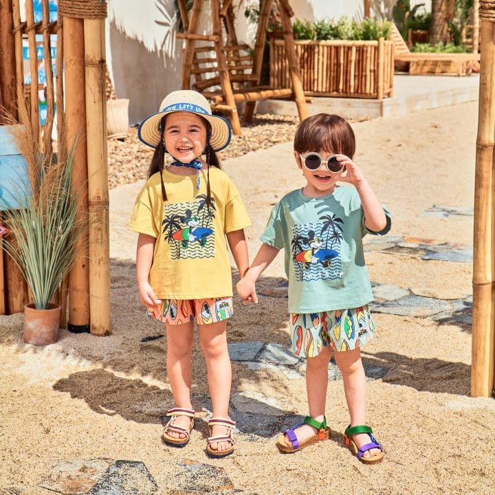 1St Blue - Korean Children Fashion - #littlefashionista - M Surfing Tee - 2