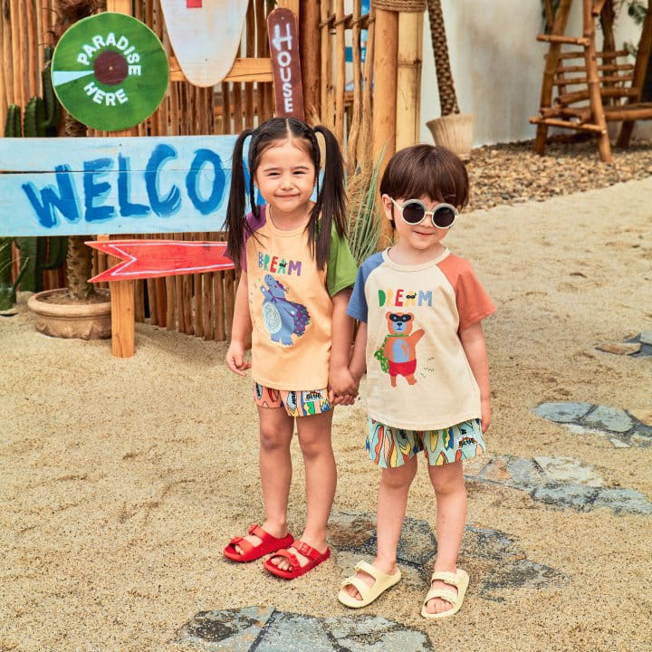 1St Blue - Korean Children Fashion - #littlefashionista - Dream Animal Tee