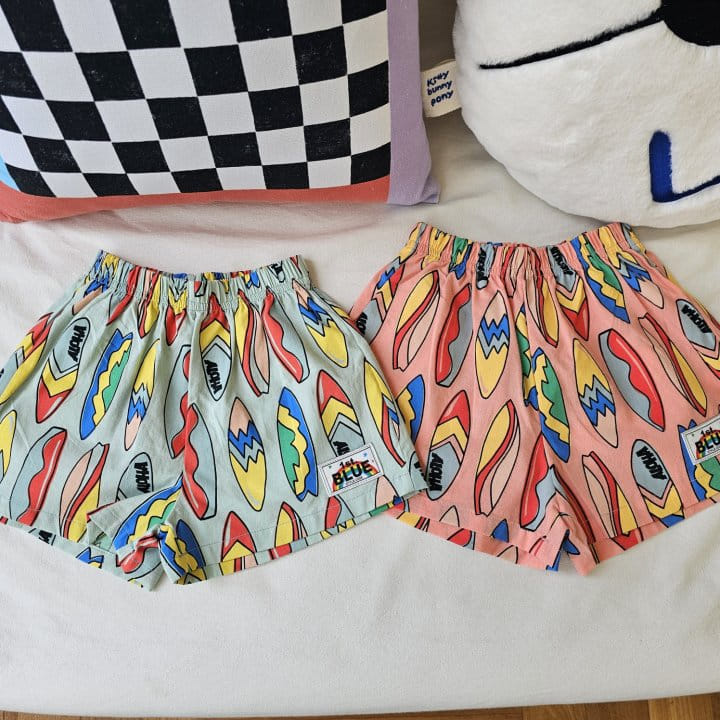 1St Blue - Korean Children Fashion - #littlefashionista - Surfing Paint Shorts - 8