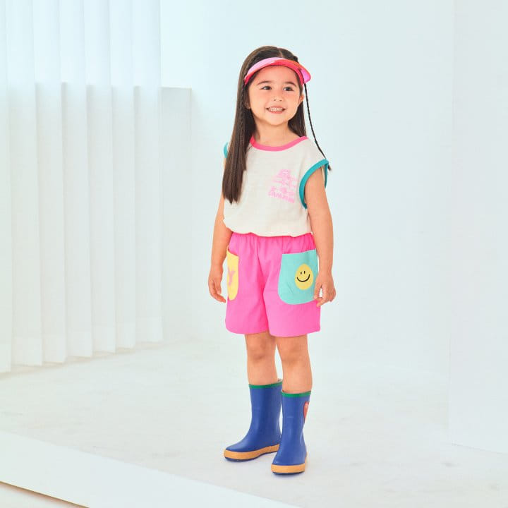 1St Blue - Korean Children Fashion - #littlefashionista - Hey Smile Shorts - 5