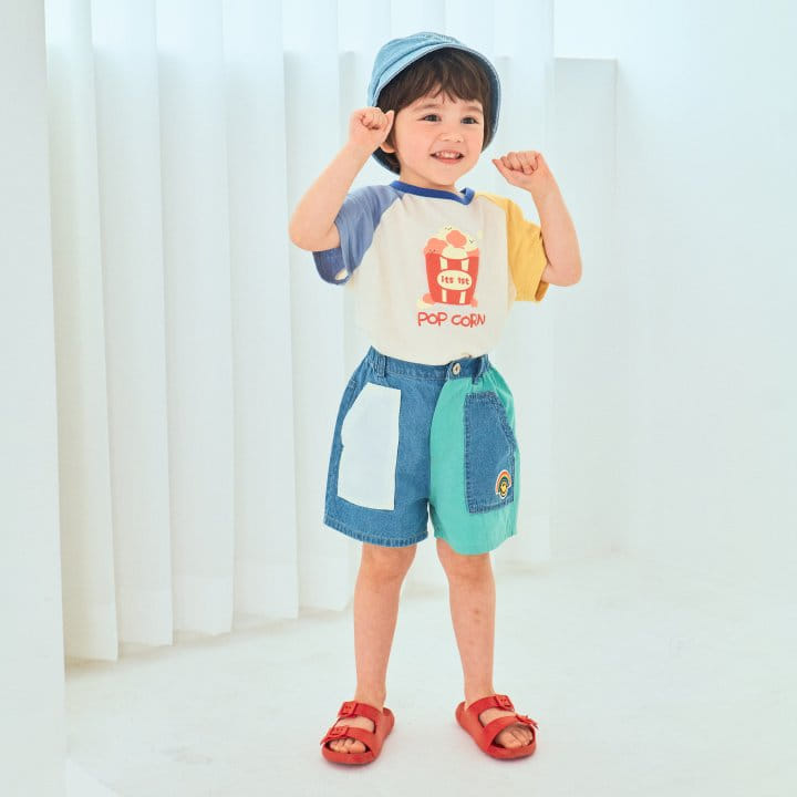 1St Blue - Korean Children Fashion - #magicofchildhood - Balpo Popcorn Tee - 6