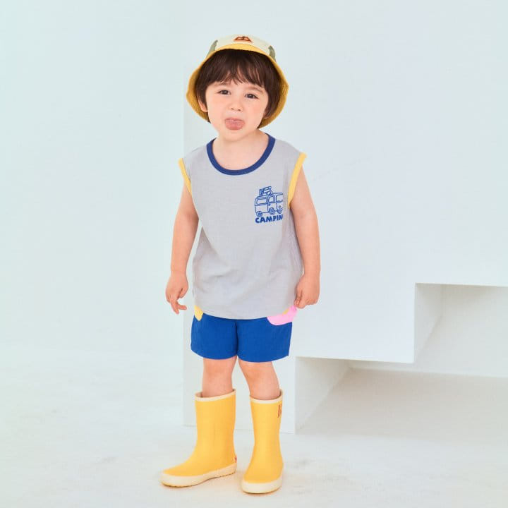 1St Blue - Korean Children Fashion - #magicofchildhood - Summer Camping Tee - 5