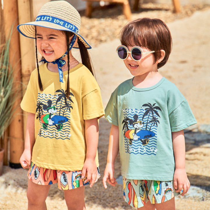 1St Blue - Korean Children Fashion - #magicofchildhood - M Surfing Tee - 3