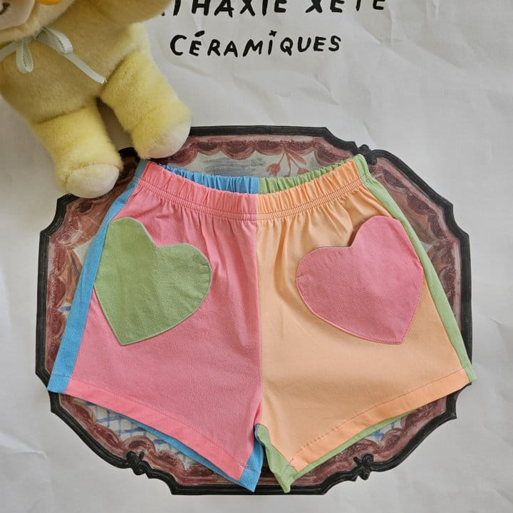 1St Blue - Korean Children Fashion - #magicofchildhood - Heart Pocket Shorts - 8