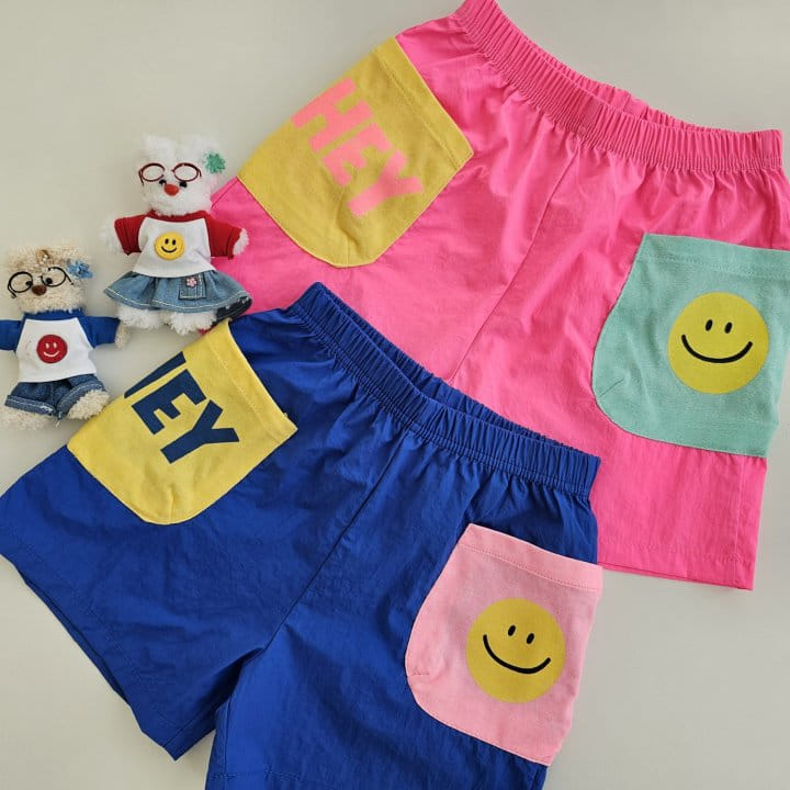 1St Blue - Korean Children Fashion - #prettylittlegirls - Hey Smile Shorts - 8