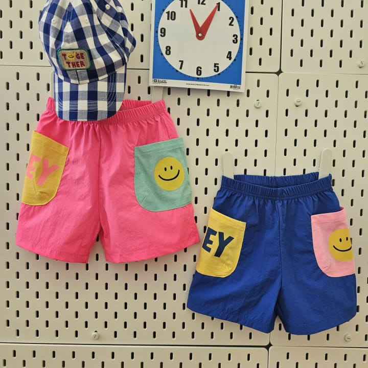 1St Blue - Korean Children Fashion - #todddlerfashion - Hey Smile Shorts - 9