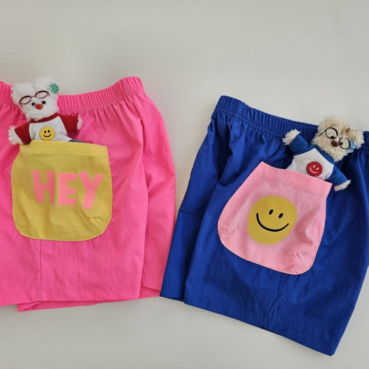 1St Blue - Korean Children Fashion - #toddlerclothing - Hey Smile Shorts - 10