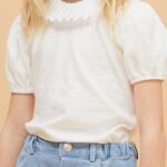 Pleats Collar Tee