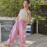 Lace Ribbon Jogger Pants