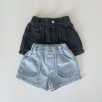 Piping Pocket Denim Shorts