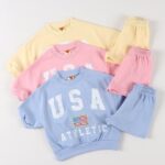 USA Short Sleeve Top Bottom Set