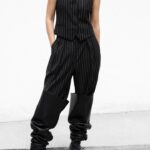 Wide Pin Stripe Set Up Suit Vest  