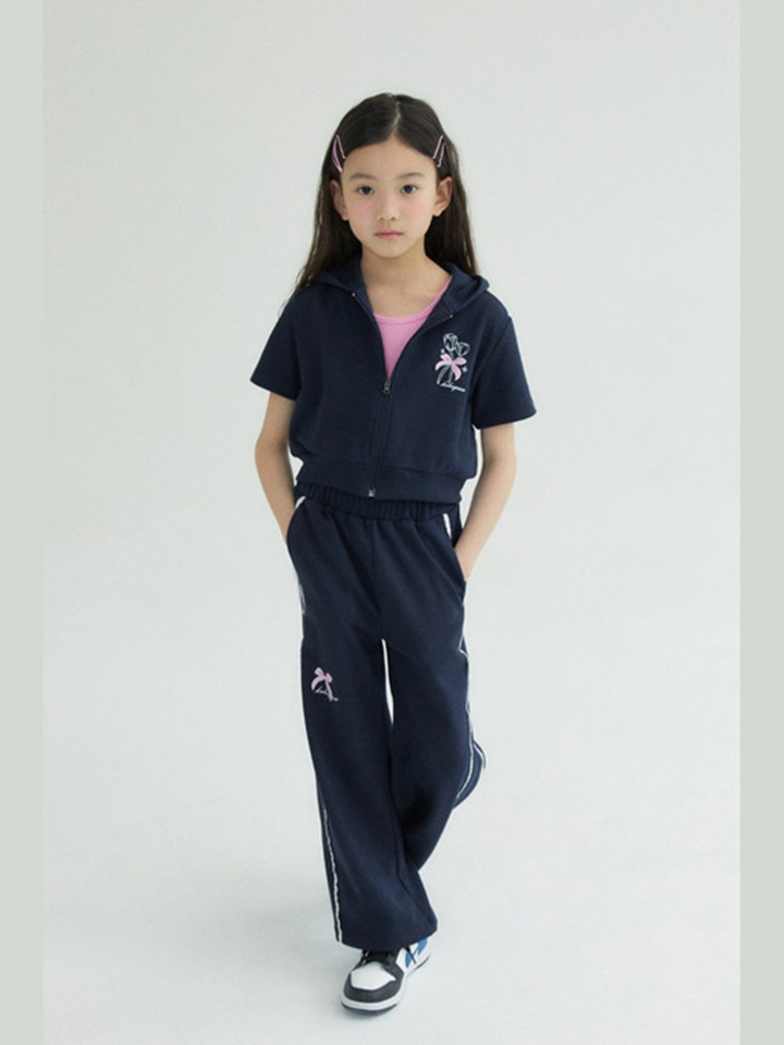 Girls Hoody Top Bottom Set