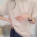 Silk Sweatshirt Short Sleeve Tee