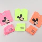 Neon M Short Sleeve Top Bottom Set