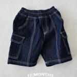 Line Cargo Denim Pants