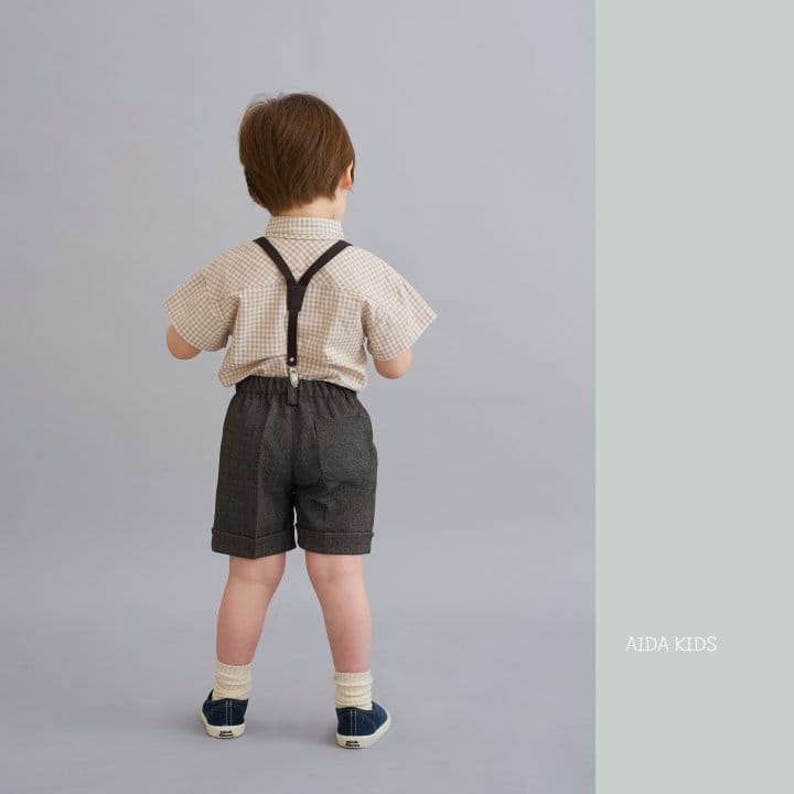 Aida - Korean Children Fashion - #Kfashion4kids - New Check Short Sleeve Shirt - 6