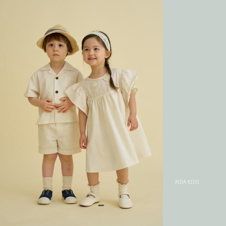 Aida - Korean Children Fashion - #stylishchildhood - Dobby Madras Jacket - 4