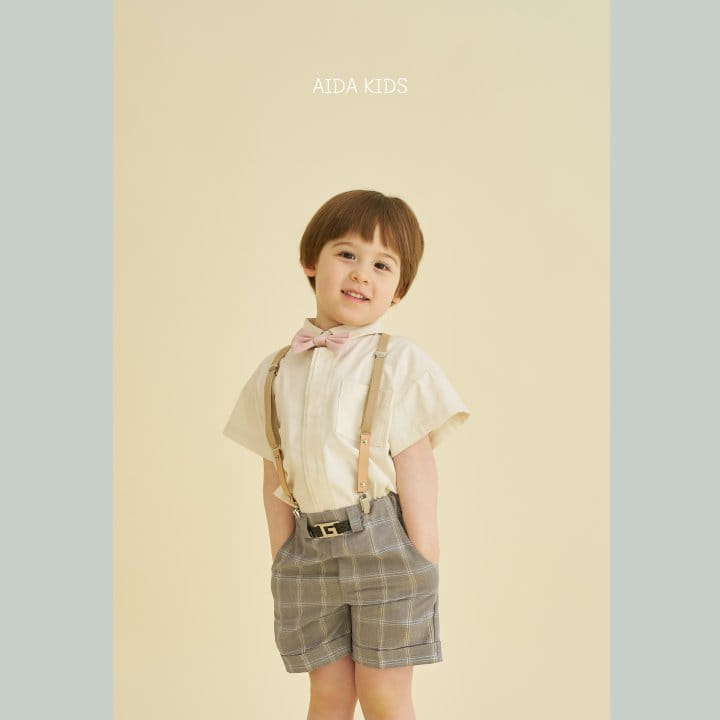 Aida - Korean Children Fashion - #childofig - Washed Cotton Short Sleeve Shirt - 10