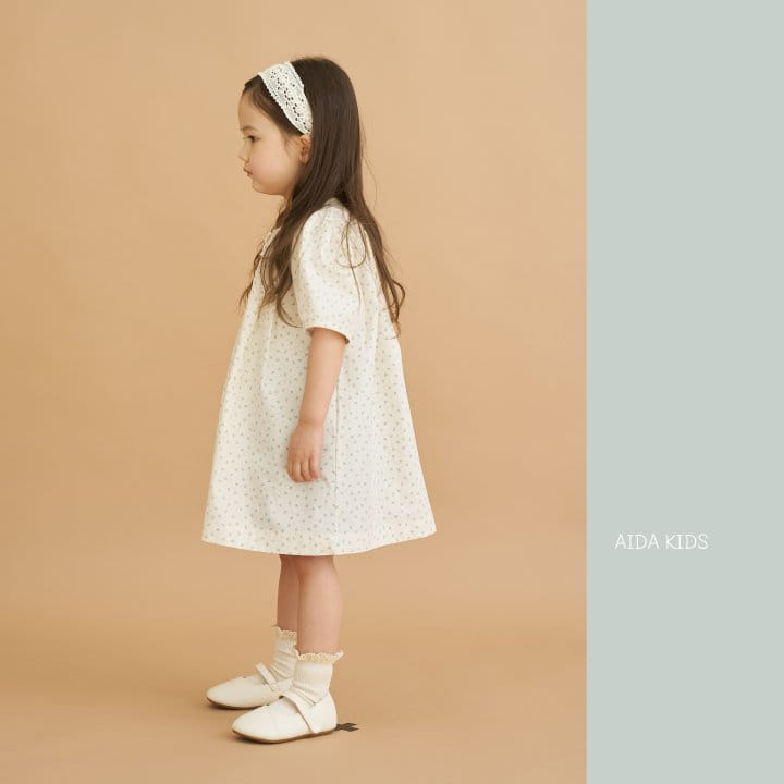 Aida - Korean Children Fashion - #childofig - Floral Ruffle One-Piece - 3