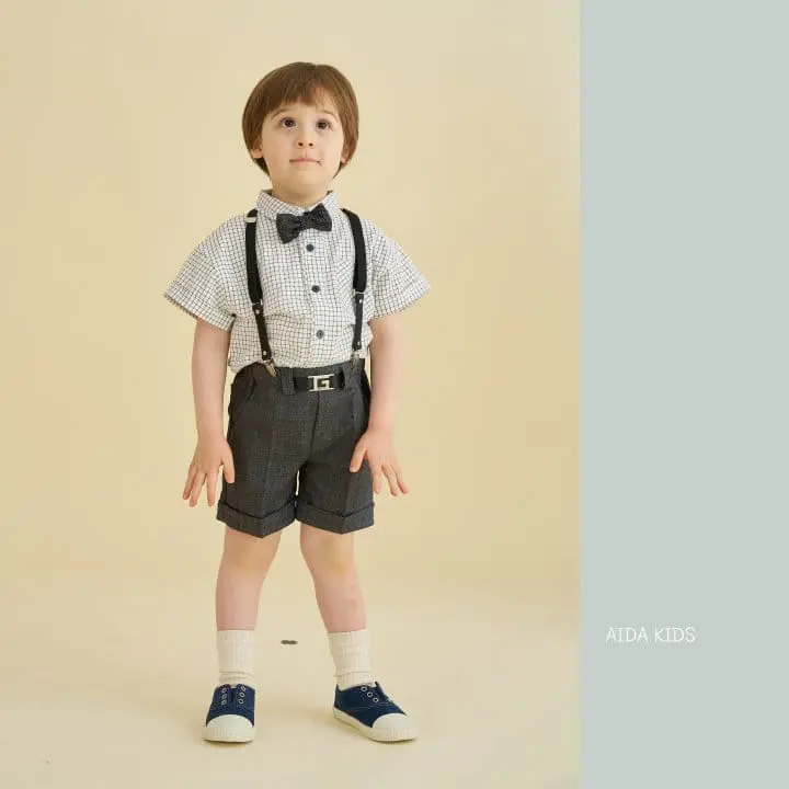 Aida - Korean Children Fashion - #childofig - glen  middle pants - 11