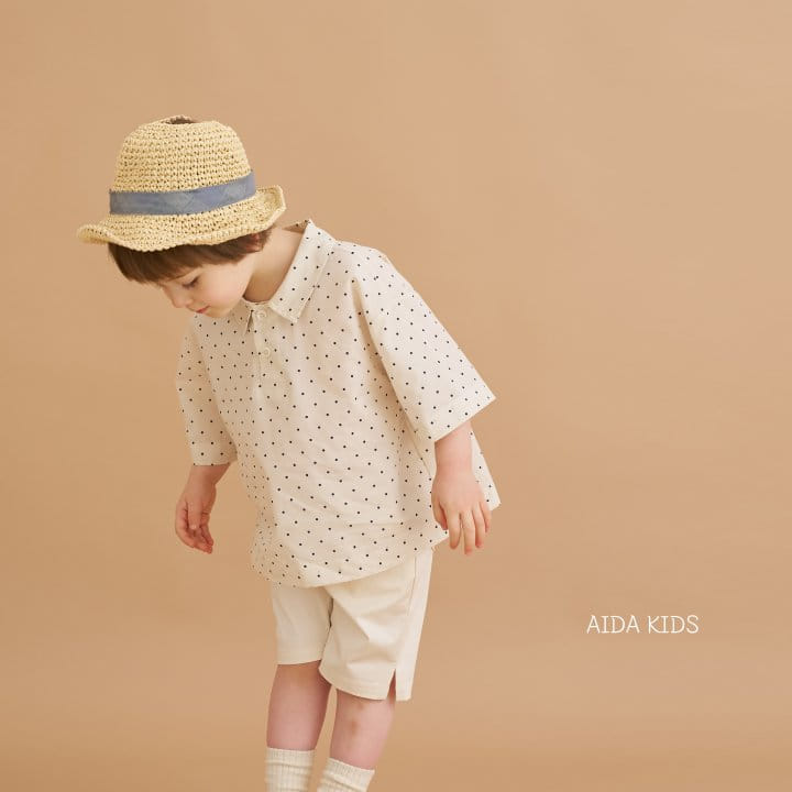 Aida - Korean Children Fashion - #childrensboutique - Dot Boxy Shirt - 2