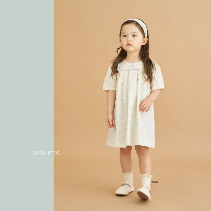 Aida - Korean Children Fashion - #designkidswear - Floral Ruffle One-Piece - 6