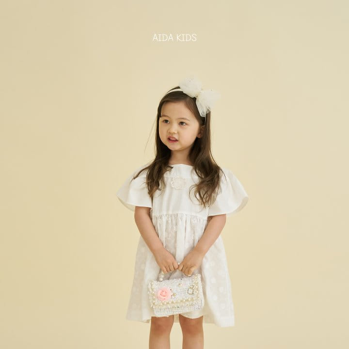 Aida - Korean Children Fashion - #designkidswear - Pure Embroidered One-Piece - 5