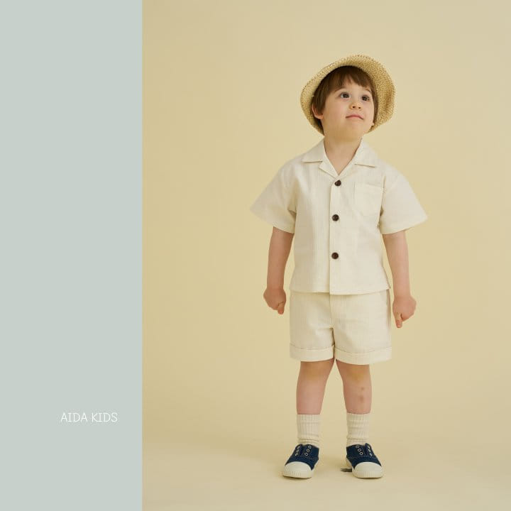 Aida - Korean Children Fashion - #discoveringself - Dobby Madras Jacket - 7