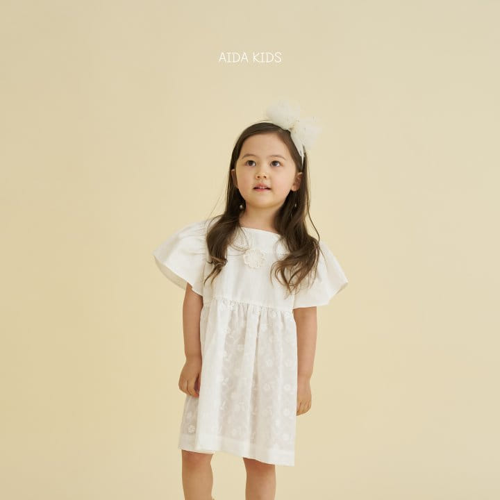 Aida - Korean Children Fashion - #fashionkids - Pure Embroidered One-Piece - 7