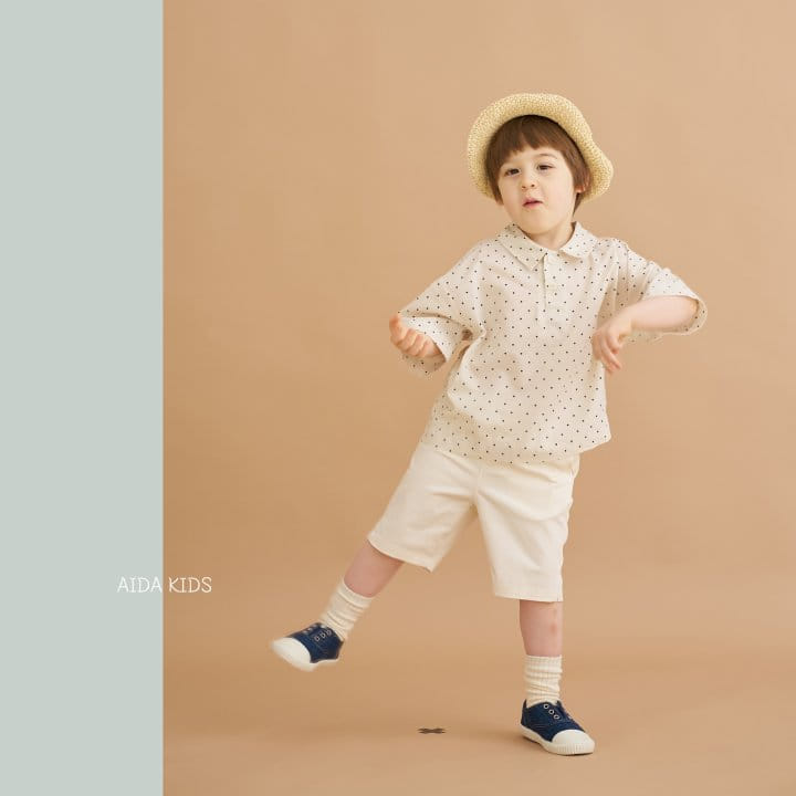 Aida - Korean Children Fashion - #fashionkids - Dot Boxy Shirt - 5