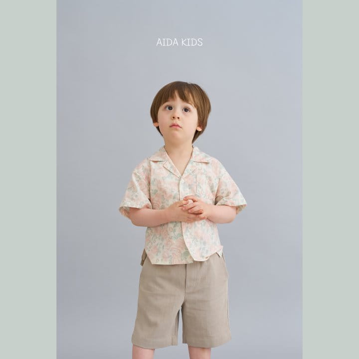 Aida - Korean Children Fashion - #fashionkids - Rose Collar Short Sleeve Shirt - 4