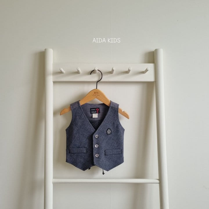 Aida - Korean Children Fashion - #kidsshorts - Glen Vest