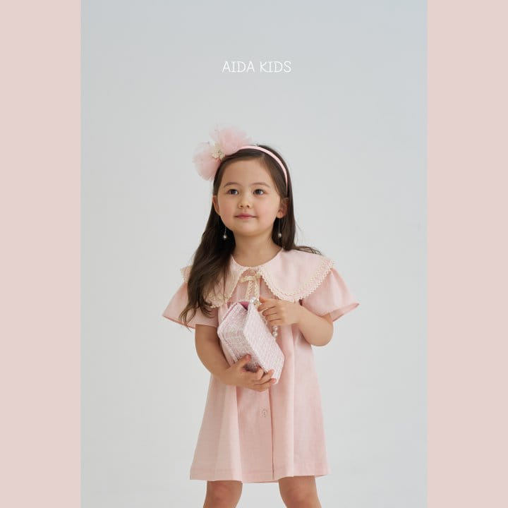 Aida - Korean Children Fashion - #kidsstore - Pink Sarah Bubble  One-Piece - 6