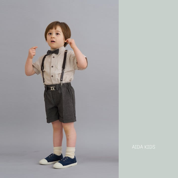 Aida - Korean Children Fashion - #kidzfashiontrend - New Check Short Sleeve Shirt - 5