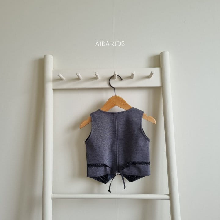 Aida - Korean Children Fashion - #kidzfashiontrend - Glen Vest - 3