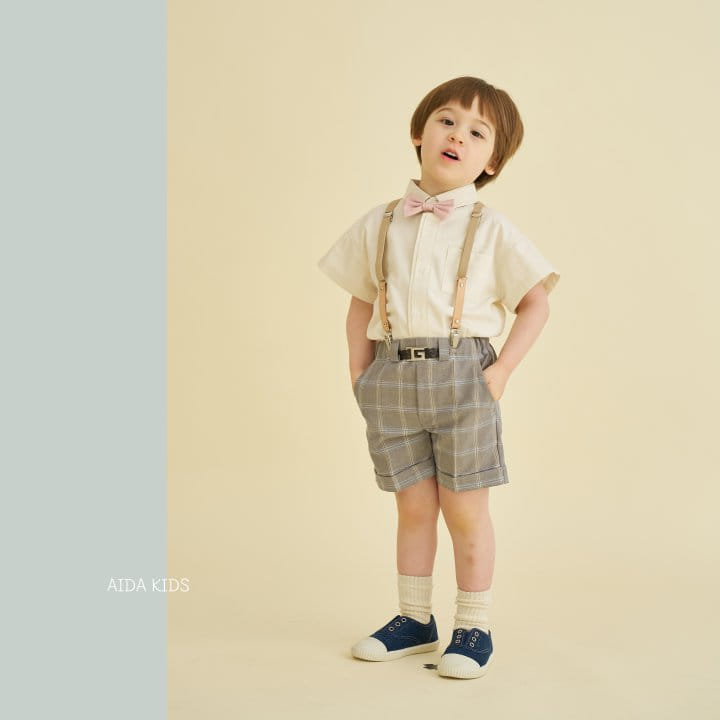 Aida - Korean Children Fashion - #magicofchildhood - Classic Check Shorts