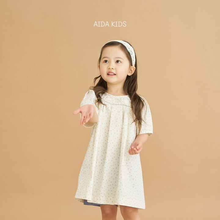 Aida - Korean Children Fashion - #minifashionista - Floral Ruffle One-Piece