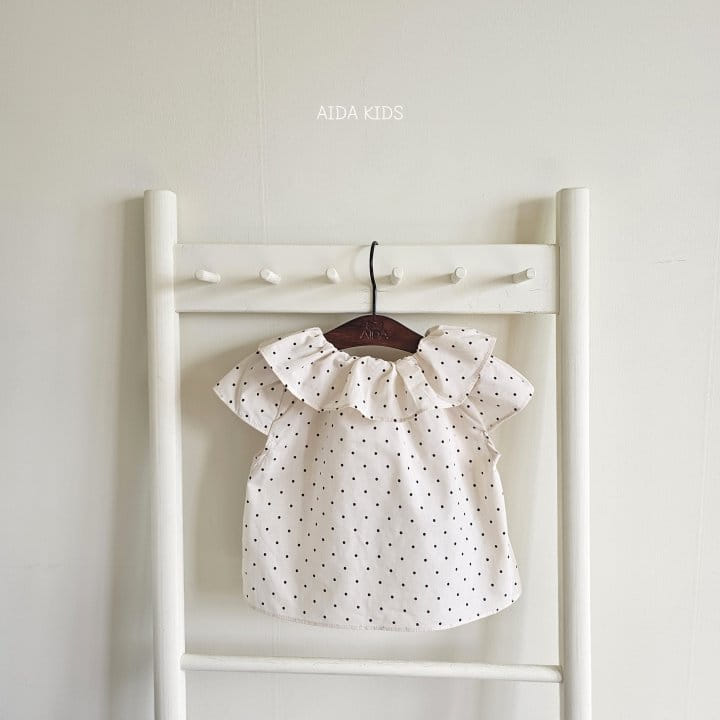 Aida - Korean Children Fashion - #minifashionista - Dot Frill Blouse - 11