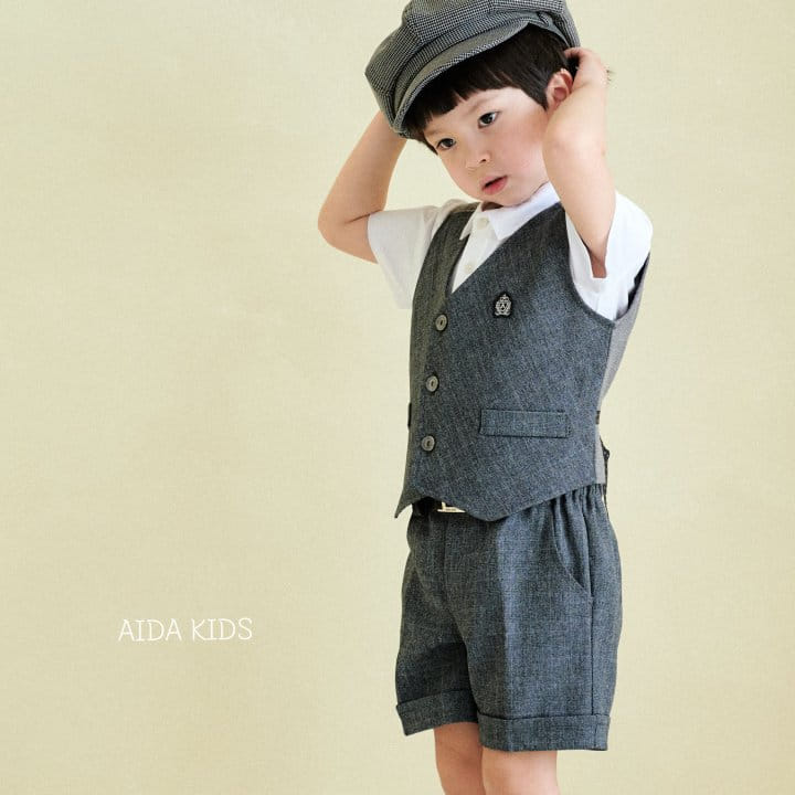 Aida - Korean Children Fashion - #minifashionista - Glen Vest - 7