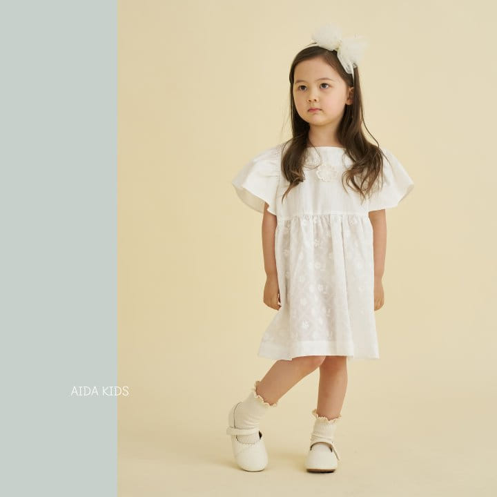 Aida - Korean Children Fashion - #prettylittlegirls - Pure Embroidered One-Piece