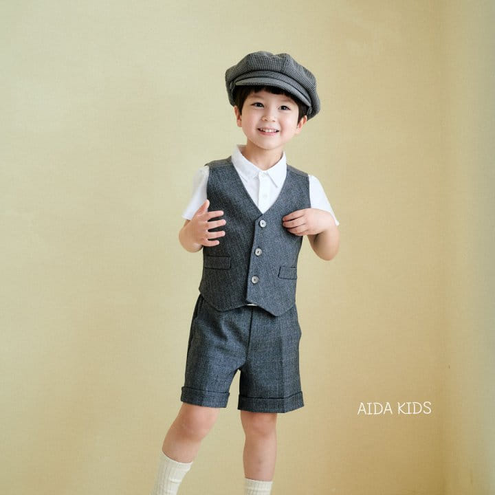 Aida - Korean Children Fashion - #prettylittlegirls - Glen Vest - 8